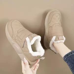 여자 겨울 외출 방한 신발 부드러운 퍼 안감 편안한 화패딩슬립온 양털온 슬리 고무신 블로 주방 뽀글이 여