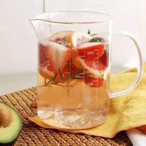 마카 계량컵 이유식 비커 베이킹 용량 1000ml 1P눈금 다용도 제빵 홈킹 제과 유리