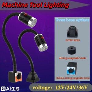 LED 기계 공구 조명 6W 롱 작업장 호스 /나사형 베이스 작업등 산업용 초강력 암 램프