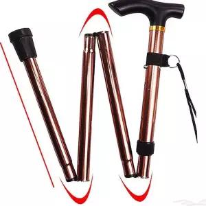 실버 접이식 폴스틱 노인지팡이가벼운 용이 선물 할아버지 할머니 할아버지이 노인용