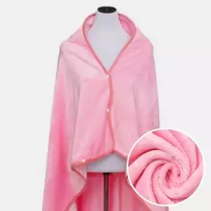극세사 단추망토 담요 100x150cm 핑크 포근한담요 담요이불