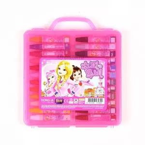 동아 크레파스 소피루비 24색색칠 휴대용 크레용 드로잉 미술 준비물 다용도 연필 스케치 아동 캐릭터 어린