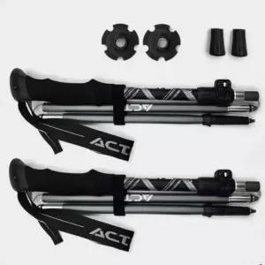 접이식 폴딩 5단 스틱 듀랄루민 일자 등산 지팡이 2개