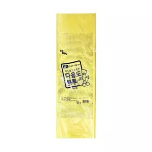 에코프랜드 다용도 봉투 노란색 50L 63x82cm 100매비닐봉지 주머니 비닐백