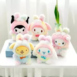 산리오 그라데이션 가방고리 인형 5종 택1악세사리 예쁜 선물용 아이 키즈 토끼걸이 키링 귀여운