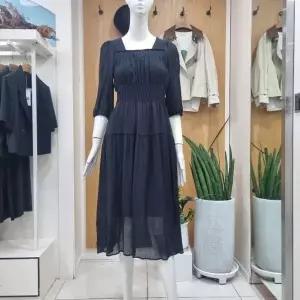 [하프클럽/클리지]클리지 DP01 스퀘어넥 주름5부소매  원피스 CP3WOP12