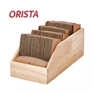 오리스타 우드 슬리브소품정리함 커피 보관함 테이크아웃 컵홀더 차보관함 정리함
