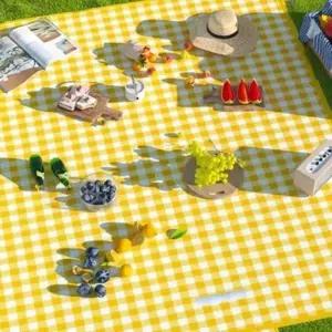 캠핑 돗자리 데일리 스타일 디자인 손잡이 접이식