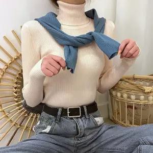 여성 데일리 슬림핏 골지 목티 긴팔 니트 폴라 가을겨울 슬림 간절기 도톰 따뜻한 니트탑 예쁜