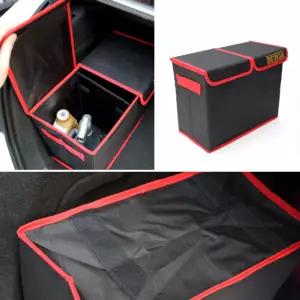 (트렁크 정리) 레드라인 정리함 찍찍이고정함 수납함 차량용함 용함 다용도함 자동차용품