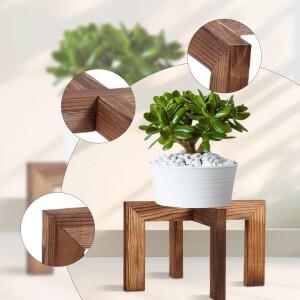 다용도 나무 식물 스탠드 간단한 분재 선반 꽃 발코니 파티오 실내외 주방 사무실용