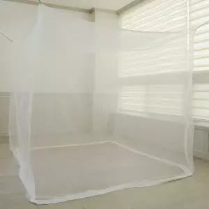 화이트 사각모기장 중대 2-3인침실모텐트 침대 침대모 아기 방모장 충망 끈모장 실내 모텐트