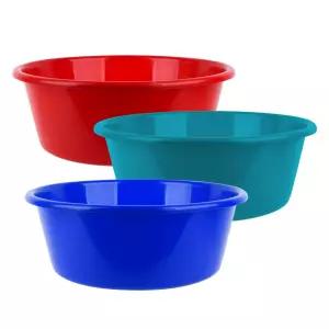 국산 플라스틱 하모니 컬러 다라이 11호 (색상랜덤) 고무통 김장 PP 대형 대야 세숫