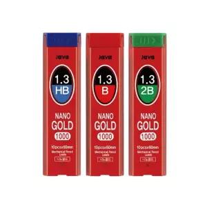 나노 골드 1000 샤프심 1.3mm (12개 1세트)펜슬 필기심 튼튼한 학생 리필용 고급 슬심