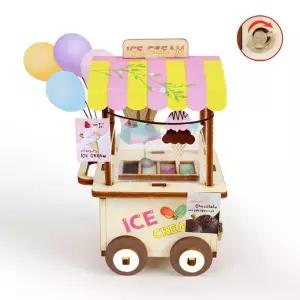 영공방 오르골만들기 DIY 태엽 아이스크림 마차 (YM953)소품 집꾸미기 들이선물 꾸미기 침실 만들기 키트