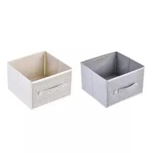 접이식 부직포 수납 바구니 팬트리정리함 소품 보관 옷 속옷 함 정리