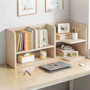 인테리어 미니 정리 책상위책장 2단 데스크 책장