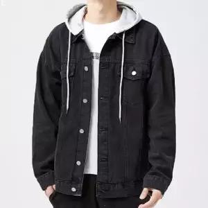 남녀공용2컬러 베이직커플 후드청 데님자켓 IS DN49 재킷 남성 레이어드 점퍼 가을