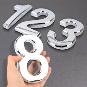 은색숫자 입체 12cm 1P 볼록 대 부착스카시이니셜스티커 꾸미기 디자인 대형 아크릴