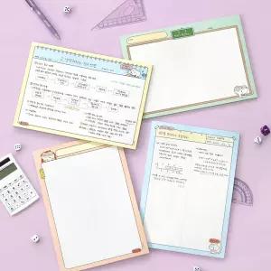 B5 이겨낸다 노트 패드B5떡메모 B5용지 메모장 메모지 종이 B5지 캐릭터지