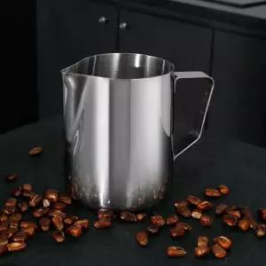 도모 스팀피쳐 밀크 스텐 피처 거품기 600ml 저그 바리스타용품 홈카페 우유 커피샷잔 라？燦팎？ 라떼