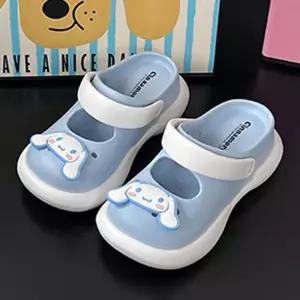 시나모롤 페이스 통급 키높이 슬리퍼(815012) 귀여운 여성 캐릭터 실내 사무실 매장 소프트 높이 여름 산리