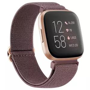 호환  Fitbit Versa 1 2 Lite 용 나일론 루프 스트랩 스마트 시계 탄성 밴드 교체 소프트 통기성 스포츠 벨