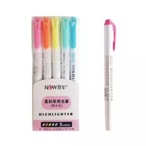 형광펜 5색 세트 파스텔 필기구 암기 DD-13165필기도구 입학선물 마킹 마커 마카 트윈