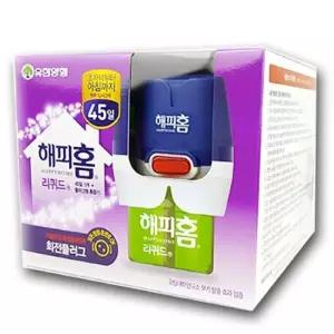 유한 해피홈 리퀴드 훈증기 플러그형 리필액 세트벌레잡는도구 벌레잡 제거 날제거 여름 훈증 가정용
