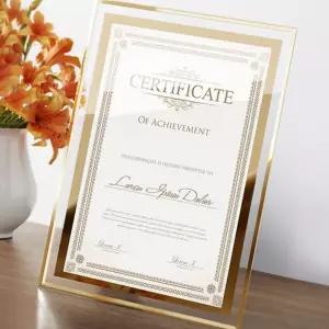 사업자등록증프레임 졸업증 특허증 면허증 깔끔한 금테틀선물용액자 갤러리 보석십자수 아크릴 사진 벽걸이