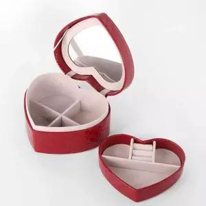 미니액세서리 보관함 2단보석함 가죽보2단