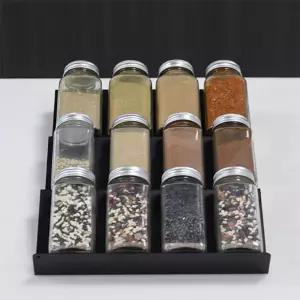 계단식 서랍장 수납 선반 6p 조미료 트레이 정리대철제 무타공 철재 주방 양념통 양념 정리함 다용도 장정