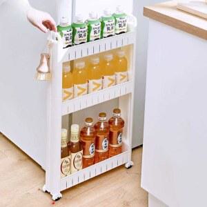 냉장고장 주방틈새수납장 틈새선반 100 보조주방 10CM