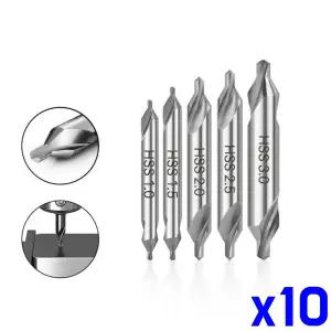 피삭재 중심점가공 센터드릴 x10개수리드릴비트 구멍 나사드릴 목공작업 드릴 문수리