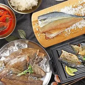 [안동맛자반] 안동간고등어 순살 필렛 100g x 10팩+손질 가자미 200g x 3팩