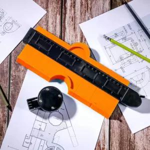 윤곽게이지 목공 장판시공 형상 특수자 타일공구곡선자 세밀한작업 마킹