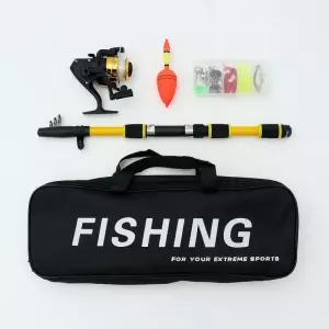 파워피싱 루어 릴 낚싯대세트 민물 바다 스피닝릴 입문용낚싯대 (1.7m) (옐로우)