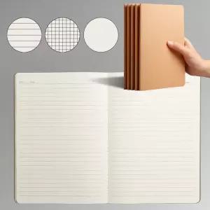 A5 크라프트 노트 공책 메모장 연습장유선 학생 선물 줄노트 선물용 단체 판촉물 모눈종이 방안지 공부 학