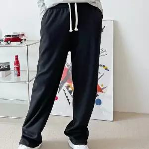 무지 여성 밴딩 바지 와이드 팬츠 츄리닝 통바지 2색여자운동복 편한 트레이닝하의 하의