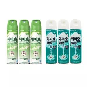 해피홈 에어로솔 500mlX3 피톤치드졸 가정용 야외 캠핑 휴대용 분사형 벌레잡이 차단 로솔 형로