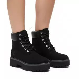 팀버랜드 (여성) 스톤 스트릿 6인치 레이스 워터프루프 부츠 - 제트 블랙 / A5RH5-015 229014