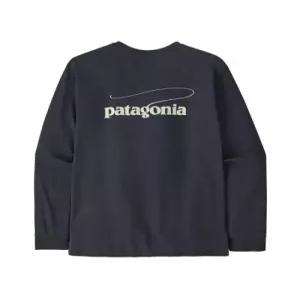 파타고니아 PATAGONIA 멘즈 롱슬리브 캐스팅 로고 리스판서빌리-티 37819R5
