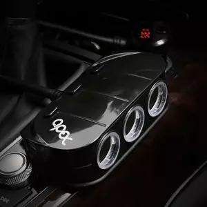 자동차 스위치 USB 3구소켓 배터리 전압감지 충전 연장 시거잭 차량용 시거