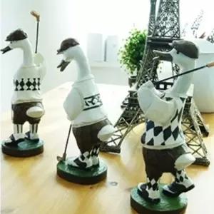 골프 오리 3종홈인테리어 장식미니어처 어쳐 어쳐세트