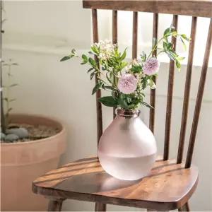추카추카넷 스타일 핑크 유리화병(중-H18.5cm)인테리어꽃병 선반 테이블 장식용