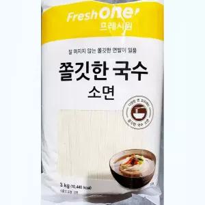 쫄깃수소면 (FO용 3K)X4요리용 조리용 맛있는 국수면 국면 잔치면