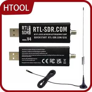 HTOOL SDR V4 소프트웨어 정의 라디오 수신기 RTL-SDR V4 RTL2832U 1PPM TCXO HF BiasT SMA 소프트웨어 정