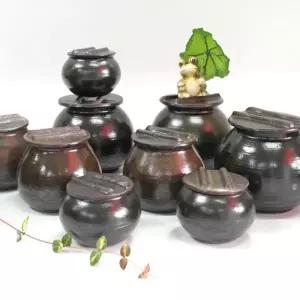 나무뚜껑 항아리 (대)옹기쌀 다용도 도독 잡곡 보관 쌀독