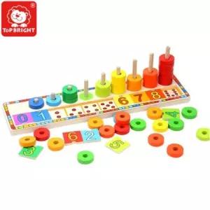탑브라이트 TB6540 무지개 수쌓기 타워링쌓기 쌓기 도형쌓기놀이 쌓기교구 쌓기장난감 쌓기게임