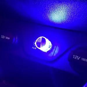[원이안전] 무드등 풋등 차량용 블루 조명 자동차 미니 실내등 LED USB (본품)